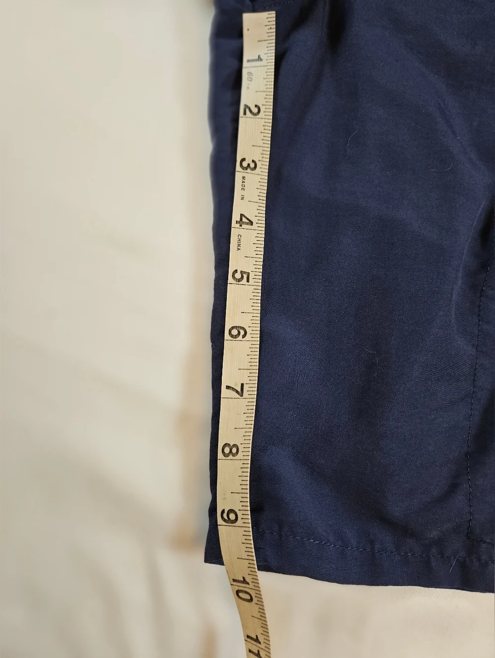 Unbranded Boys Blue Adjustable Waist Cargo Pocket Nylon Shorts Size 10 Husky
